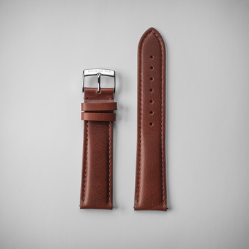 Brown leather - Steel