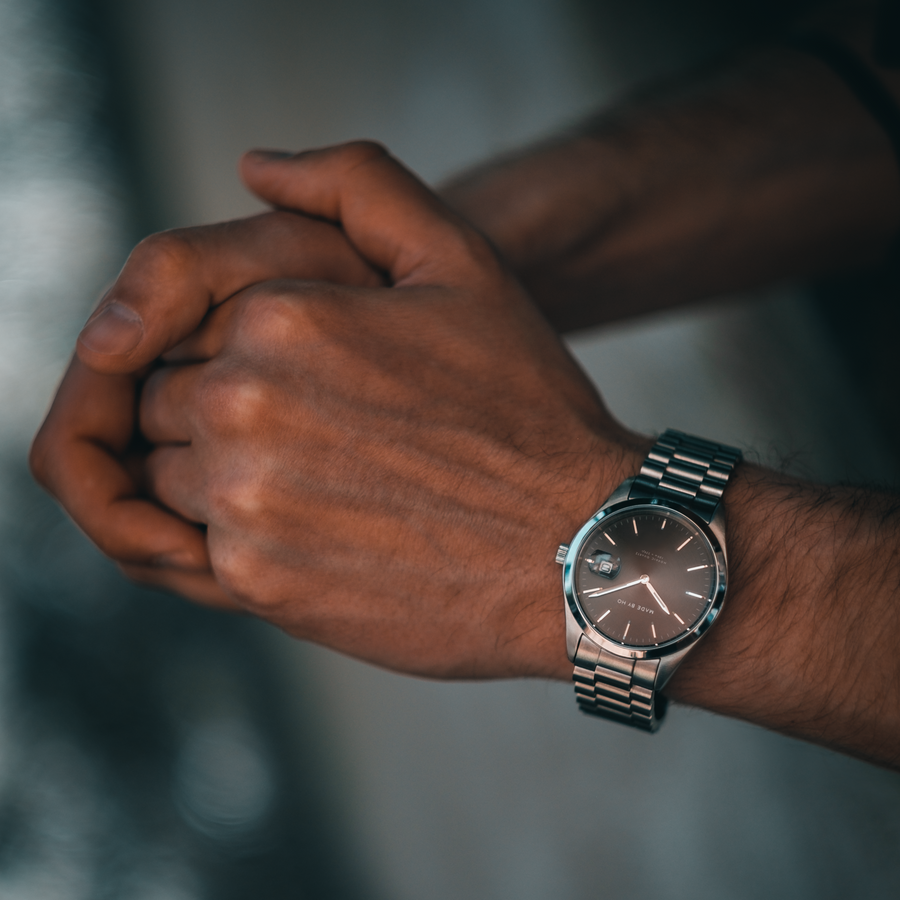 Nordic Quartz 35mm Charcoal MAISON PIN watches